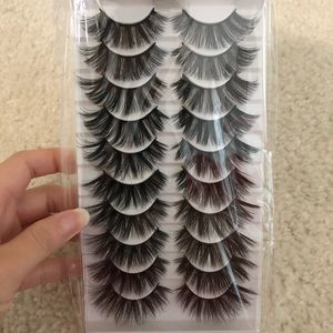 10 Pairs 20mm Long Dramatic Natural False Fake Eyelashes